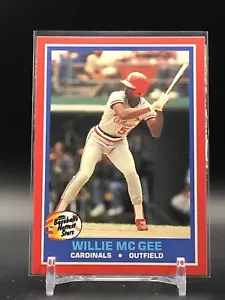 1987 Fleer Baseball's Hottest Stars #30 Willie McGee - Picture 1 of 2