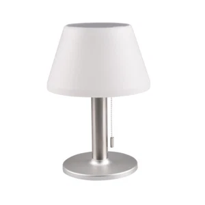 Solar Tischlampe LED Kegel Viola mit Dämmerungssensor IP44 Polux - Bild 1 von 7