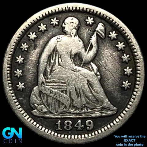 1849/6 Seated Liberty Half Dime #E2975 Cover