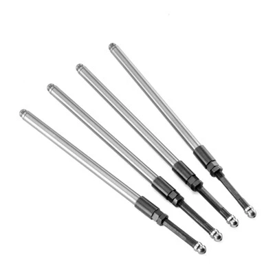Chrome Adjustable Pushrod Kit for Harley Evo Big Twin Dyna Softail Electra Glide - Изображение 1 из 4