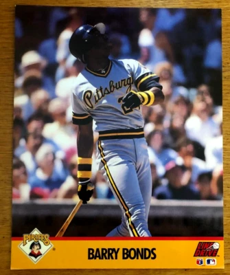 BARRY BONDS Pittsburg Pirates Line Drive Action Photo  8x10 inch MLB - Image 1 of 4