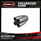 Redback Merge Collector Cone 4 Into 1 - 41Mm In 76Mm Out Stainless Steel