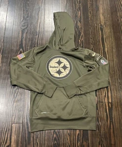 Nike Pittsburgh Steelers Salute To Service Hoodie Men’s Small Green Polyester - Picture 1 of 4