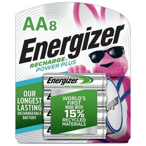 8 Energizer Power Plus AA 700mAh batteries Rechargeable Ni-Mh 1.2V Accu HR03 - Picture 1 of 9