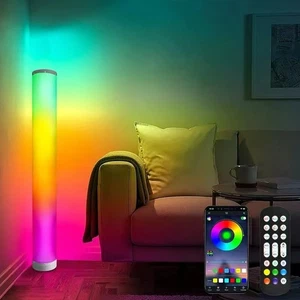 LED Lichtsäule Stehlampe Standleuchte Stehleuchte 103cm RGB Bunt Musiksensor DHL - Bild 1 von 18