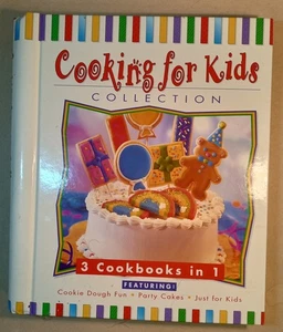 Cooking For Kids. 3 In 1 Cookbook. 2000. Divided With Tabs. Hardcover - Picture 1 of 10
