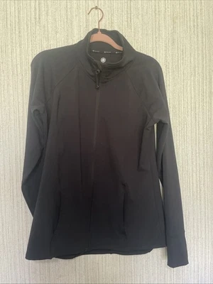 Gaiam Size Large Black Athletic Jacket Stretchy - Image 1 of 4