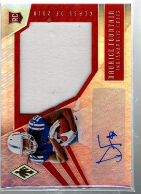 2018 Panini Phoenix Rookie Jumbo Autographs #33 Daurice Fountain Auto Jersey/149 - Image 1 of 2