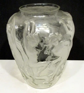 VINTAGE MATTGLAS ART DECO STIL DEKORATIVE 12" X 7" VASE - VINTAGE (EZS003920) - Bild 1 von 12