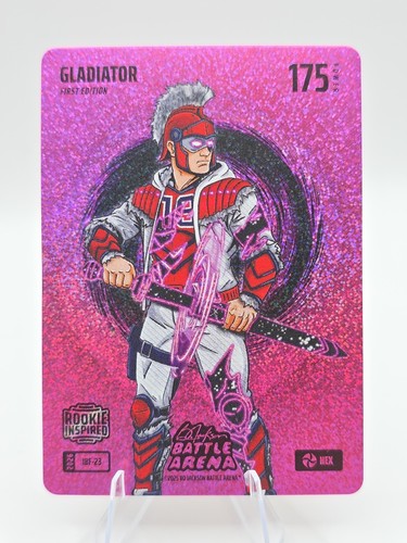 Bo Jackson Battle Arena GLADIATOR Pink Hex Foil Roman Anthony RC #IBF-23