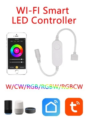 For Alexa Google TUYA 10M Smart Life WiFi Led Dimmable PWM IP20 Button Strip - Image 1 of 4