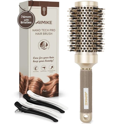 AIMIKE Rundbürste Zum Föhnen Für Langes & Mittellanges Haar, Rundbürste Groß Mit