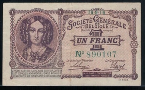 Banknote Belgium - 1 Franc 1916 P. 86 in XF - Picture 1 of 2