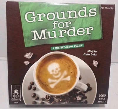 Rompecabezas Murder Mystery Party Grounds For Murder 1000 piezas 33116 NUEVO SELLADO  Foto 1 de 4