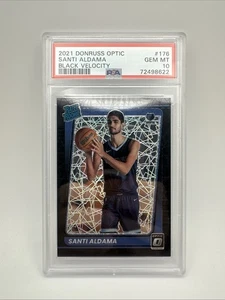 Donruss Optic Santi Aldama Black Velocity 2021/39 PSA 10 - Imagen 1 de 2