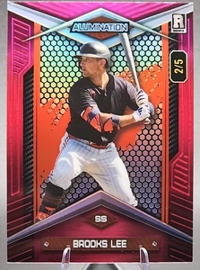 Brooks Lee /5 2024 Wild Card Alumination Rookie RC Pink Foil Minnesota Twins SSP - Picture 1 of 2
