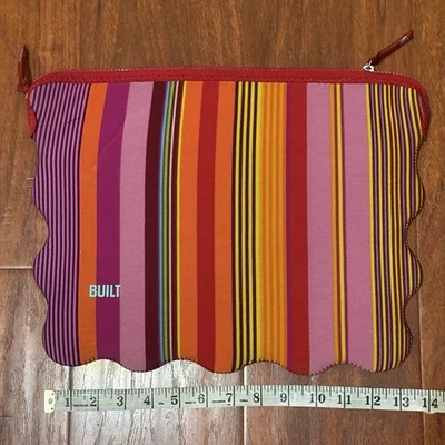 CONSTRUIDO Computadora Portátil iPad Notebook Funda Acolchada 12" 14" Rayas Multicolor Foto 1 de 2