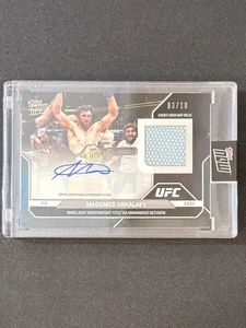 2025 Topps Now Magomed Ankalaev Black Auto Relic /10!!! UFC 313 Event-Used Mat! - Picture 1 of 2