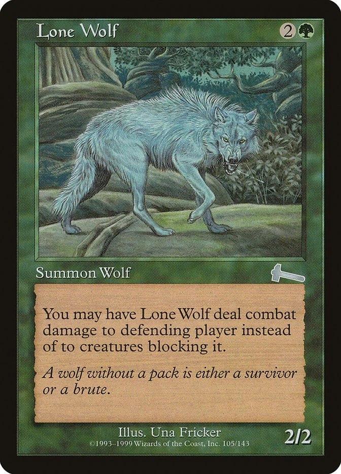MTG Magic the Gathering Lone Wolf (105/143) Urza's Legacy LP - Image 1 of 1