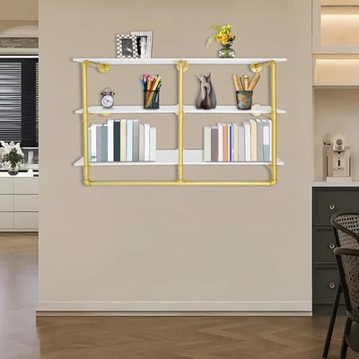 壁挂式储物架 3 层工业烟斗服装架 116*25*72 厘米 全新 — 第 1/4 张图片