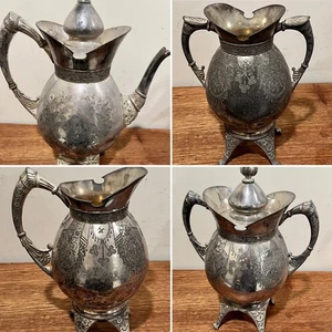 Antikes Teeservice Meriden Britannia vierfach versilbert um 1800 (4er Set) - Bild 1 von 10