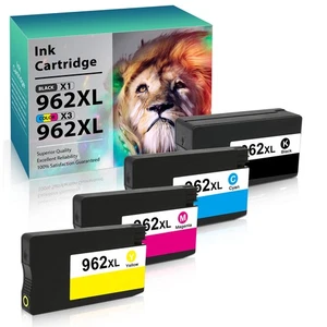 4PACK 962XL Wysokowydajne kombi atramentowe do HP OfficeJet Pro 9015 9016 9025 9020 - Zdjęcie 1 z 4
