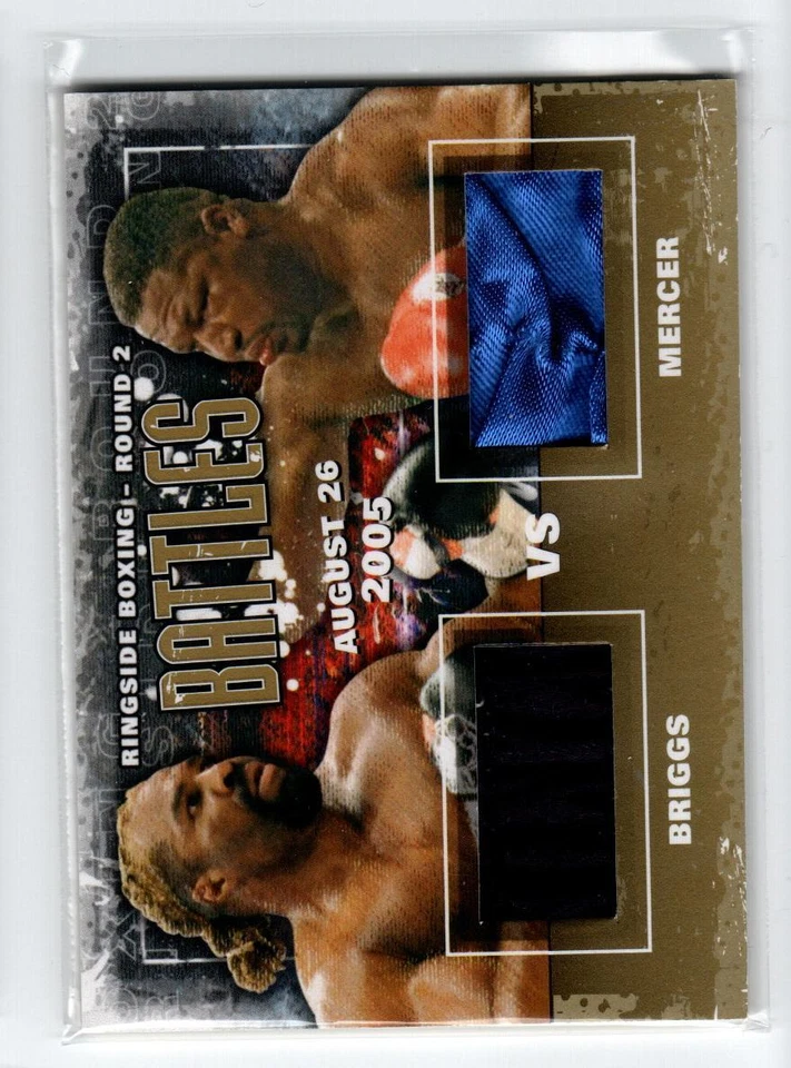 2011 Ringside Boxing Round Two Battles Gold #B9 Shannon Briggs/Ray Mercer *#/10 - Image 1 of 1