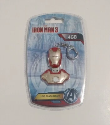 (EE) Nuovo Portachiavi Marvel Iron Man 3,4GB Flash Drive USB da Collezione Disney - Immagine 1 di 4