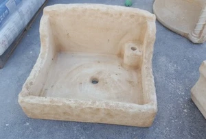 Lavandino cemento e marmo lavabo lavello acquaio 50x60 rustico finta pietra - Foto 1 di 2