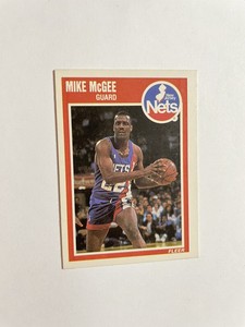 1989 Fleer Basketball Card #98 Mike McGee New Jersey Nets