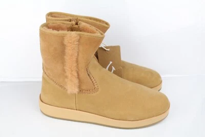 Botas para mujer OluKai Pa'ina Hulu talla 9,5 impermeables forradas de cuero tostado Foto 1 de 4