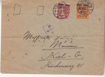 Memel: Ocupación francesa cubierta: Memel a Kiel, 31 de agosto de 1920 Foto 1 de 2