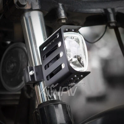 Faro antiniebla de conducción halógeno 55W transparente moto scooter marca par ε Foto 1 de 4