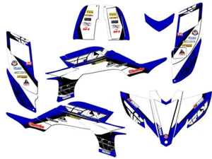 2003-2013 (Steel Frame Carb Model) YFZ 450 13 FLY Blue Senge Graphics Kit - Picture 1 of 7