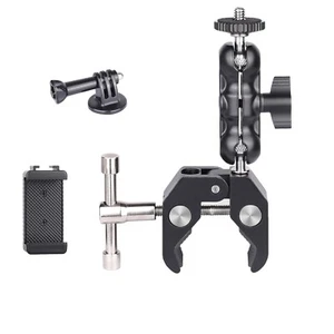 Abrazadera ARCISE Brazo Mágico Cabeza Bola Garra Cangrejo Monitor Cámara Soporte Montaje Adaptador - Imagen 1 de 11