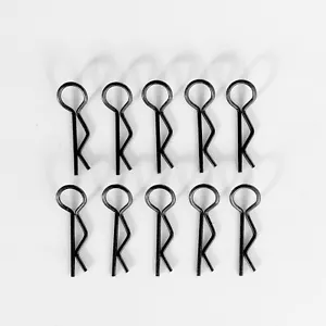 Karosserie Klammern Clips 22.5 mm schwarz für RC Car 1:10 1:8 10 Stk partCore 31 - Bild 1 von 1