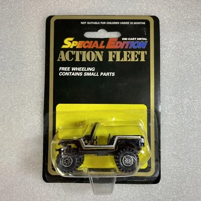 Yatming No. 1092 Jeep 4x4 1:64 CJ Diecast Black New In Package - Image 1 of 4