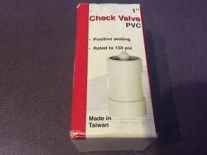 Pro Plumber 1” Check Valve PVC Item# 28056 NOS - Picture 1 of 5
