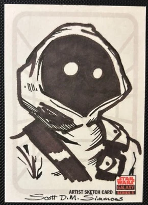 2010 Star Wars Galaxy Series 5 Sketch Scott D. M. Simmons - Image 1 of 2