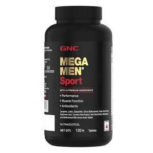 GNC Mega Men Sport Multivitamin for Men (120 Tablets) Boosts Muscle Performance - Picture 1 of 8
