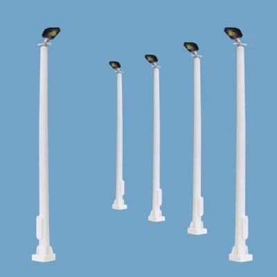 5pcs Model Railway N Scale 1:160 Plaza Lamppost 6cm Playground Street Lights - Image 1 of 4