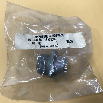 Amphenol 10 Pin Circular Connector 97-3102A-18 4 (0850) 04 05 18-4 - Image 1 of 4