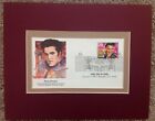 DOUBLE MATTED FIRST DAY COVER 1993 POSTAGE STAMP FOR ELVIS PRESLEY
