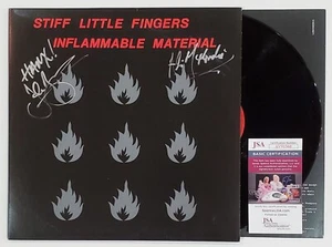 STEIFE KLEINE FINGER BAND SIGNIERT BRENNBARES MATERIAL VINYL LP ALBUM JSA CERT - Bild 1 von 2