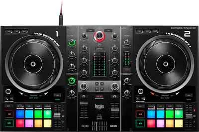 Hercules DJ Control Inpulse 500 Controller 2 Deck Jogwheel 16 RGB-Pads Software - Bild 1 von 4