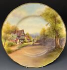 Royal Worcester Hand Painted Cabinet Plate Cropthorne Signed Rushton 1949