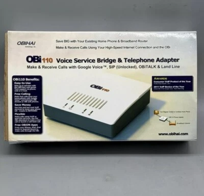 Obihai OBi110 Voice Service Bridge und VoIP SIP ATA Telefon Adapter Neu - Bild 1 von 4