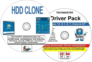 Computer Hard drive Clone PC Professional Imaging Backup Software + Driver Pack - Picture 1 of 3