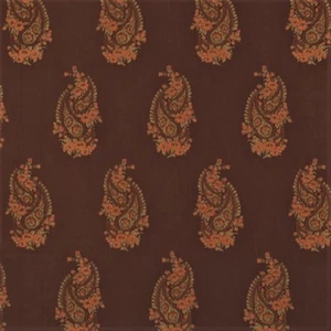 Fabric Robert Allen Beacon Hill Kimball Teak 100% Silk Embroidered Drapery HH11 - Picture 1 of 1