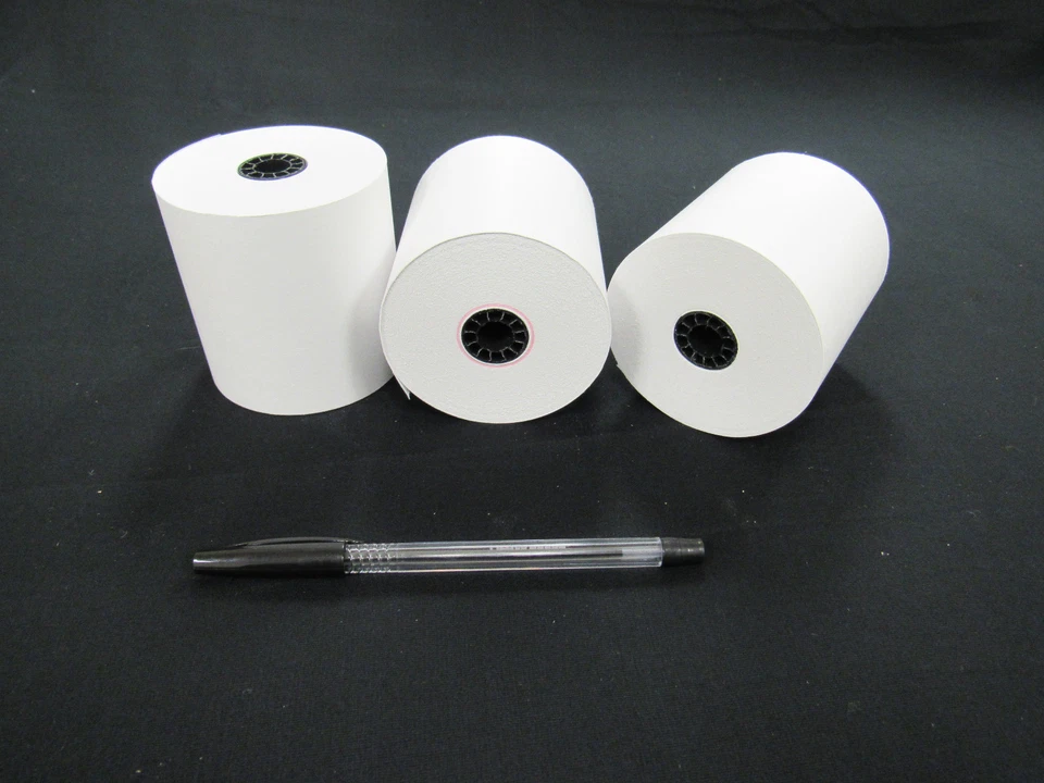 PosPaperRoll 883500 3in x 165ft 1-Ply Bond Paper Roll - 50 Piece